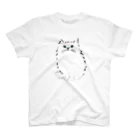 sucre usagi (スークレウサギ）のふわふわねこ スタンダードTシャツ