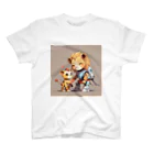 ganeshaのおもちゃのロボットとかわいいライオン Regular Fit T-Shirt