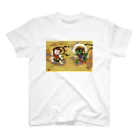 PUCHICA by Chicaco Toya @SUZURIのWind God and Thunder God / 風神雷神猫 ※Tシャツ Regular Fit T-Shirt