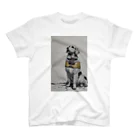 negitarou_shopのさむらい犬 Regular Fit T-Shirt