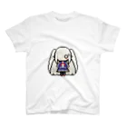 horidesuのドット絵の白髪ロング美少女 スタンダードTシャツ