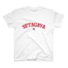 せたが屋さんの世田谷グッズ　レッドロゴ（setagaya item） スタンダードTシャツ