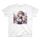 美少女silver girl'sの銀髪の女の子9 スタンダードTシャツ