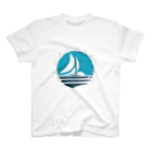 Mt_Pear_Designのwindsurfing bluecolor Regular Fit T-Shirt