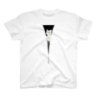 y-sasのファスナー猫　白猫 Regular Fit T-Shirt