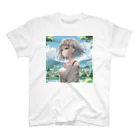 美少女silver girl'sの銀髪の女の子15 スタンダードTシャツ