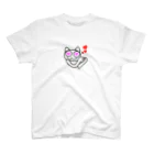 猫とカエルのらくがき帳の推しに夢中ねこ Regular Fit T-Shirt