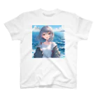 美少女silver girl'sの銀髪の女の子19 スタンダードTシャツ