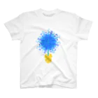 花色蓮人の水飛沫 花 Regular Fit T-Shirt