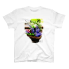 イエローローズのGARDEN FLOWER BASKET スタンダードTシャツ