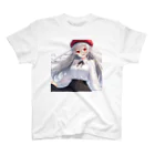 美少女silver girl'sの銀髪の女の子29 スタンダードTシャツ