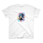 終わらない夢🌈の猫耳少女と猫たち スタンダードTシャツ