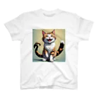 manaco-のふたまた猫ちゃん スタンダードTシャツ