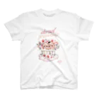 ivybloonのかわいいくまちゃんとお花 スタンダードTシャツ