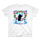 エネハピる〜🫧✨の🌹✨Dancing SHADOW Cat✨ Regular Fit T-Shirt