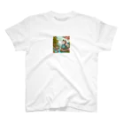 yu-chan3のほのぼの猫と鯉 Regular Fit T-Shirt