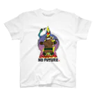 WOOOF!!!のNO FUTURE(目隠し) Regular Fit T-Shirt