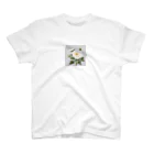 teatimeの白いラナンキュラス Regular Fit T-Shirt