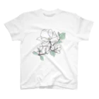 M's Studioの気高く咲くマグノリアの花 スタンダードTシャツ