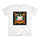 (^_^)はっぴーすまいるニコニコ『Happy Smile 2525』の金運もアガる⁉️ ピカピカのかわいいキャラ Regular Fit T-Shirt