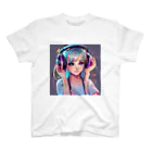 Creative Canvas-くリエイティブキャンバスのDj 女の子　かわいい　POP　ゆめのような Regular Fit T-Shirt