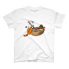 World_Teesのラーメンを食べるかわいいネコのアニメ！ Regular Fit T-Shirt