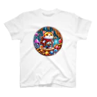 Coco&Mico Companyの冒険のドワーフキャット Tシャツ - 子ども用 スタンダードTシャツ