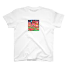 りすの夜の街をブラブラ スタンダードTシャツ