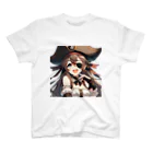 リリアのファンタジーのAI美少女リリアの海賊姿 スタンダードTシャツ