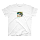 hitayakiのパームツリー沿い　ビーチ Regular Fit T-Shirt