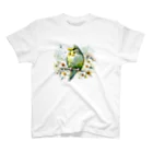 コトリショップのFlow セキセイインコ スタンダードTシャツ