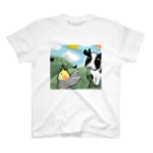 🐥ゆる(いイラストで生き物を)愛(でたい)の今日という日のためのTシャツ(6/1) スタンダードTシャツ