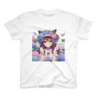 yos-1292583のねこニコばん スタンダードTシャツ