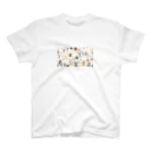 gym_take2　あかさきの花と水玉 スタンダードTシャツ