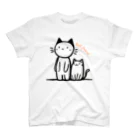 HappyFaceMarketの猫の親友ベストフレンド Regular Fit T-Shirt