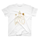 Bo tree teeのThe sun & the moon (beige) スタンダードTシャツ