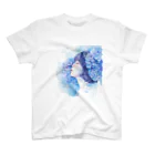 AQUAMETAVERSEの紫陽花と美女 スタンダードTシャツ