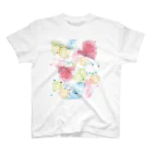 レコードアンドガールのにじみのクマたち スタンダードTシャツ