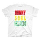 HoneyBunnyのBUNNY SOLE SWING(ラスタカラー) Regular Fit T-Shirt