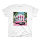 HOSHI-TANEKO🌠のべっぴん✨ピンクのオープンカー🌺グッズ スタンダードTシャツ