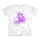 purr-gorogoroのSUP Purr パープル スタンダードTシャツ