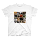 funny-boneの猫にゃ パッチワーク風 cat patchwork Regular Fit T-Shirt