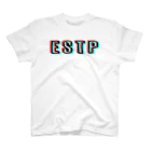 流行語Tシャツ倶楽部の【MBTIシリーズ】ESTP Tシャツ[白] Regular Fit T-Shirt