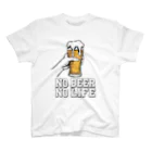 Stylo Tee ShopのNo Beer No Life 乾杯 スタンダードTシャツ