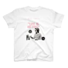 T.BlueのLife is art itself アートTシャツ Regular Fit T-Shirt