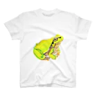 kiyoshisunの黄緑色のカエルです。 スタンダードTシャツ