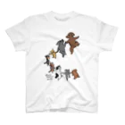 アラミイネコスの踊る犬猫たち Regular Fit T-Shirt