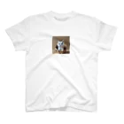 enercoの折り紙　バスケットに入っている猫 Regular Fit T-Shirt