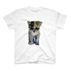 青い猫の真白 Regular Fit T-Shirt