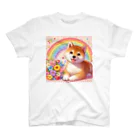 癒しのショップの夢の中の柴犬 スタンダードTシャツ